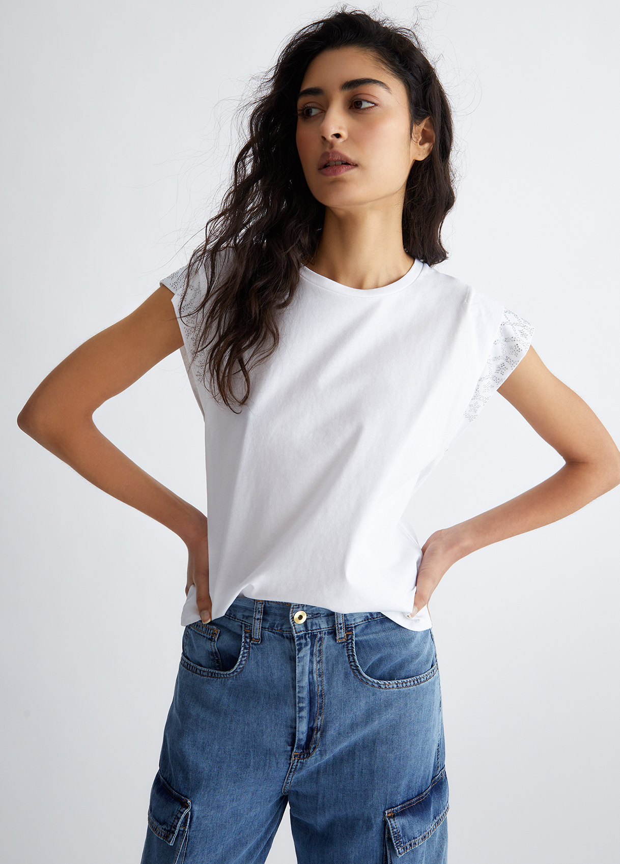 Liujo T-shirt Écoconçu Avec Strass