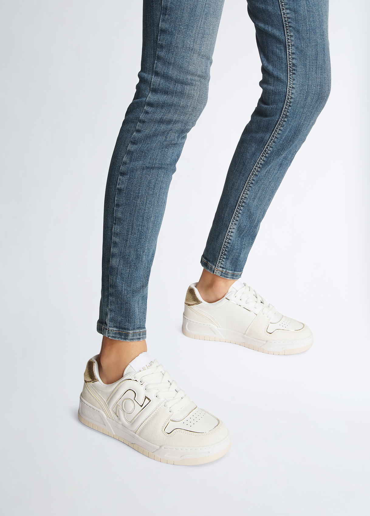 Liujo Sneakers Modèle Basket En Cuir