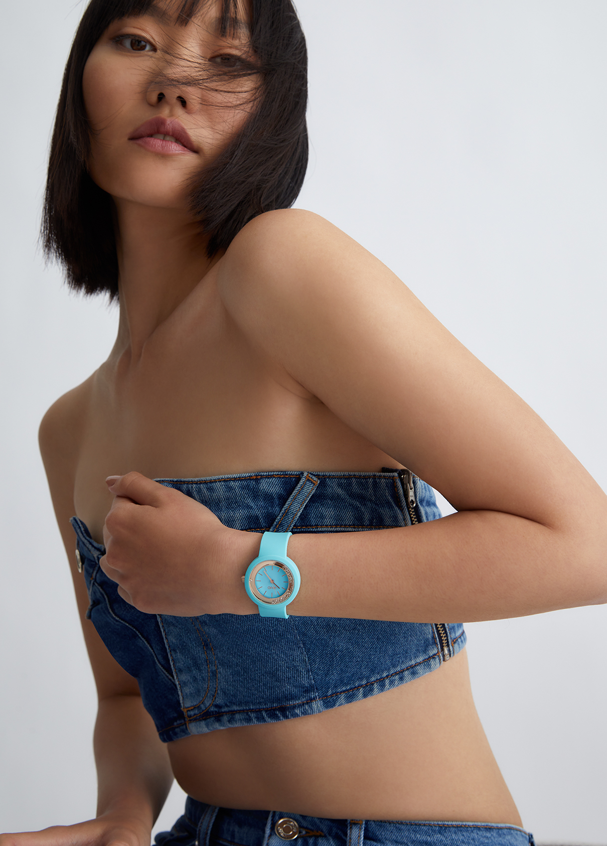 Liujo Montre En Silicone Bleu Clair