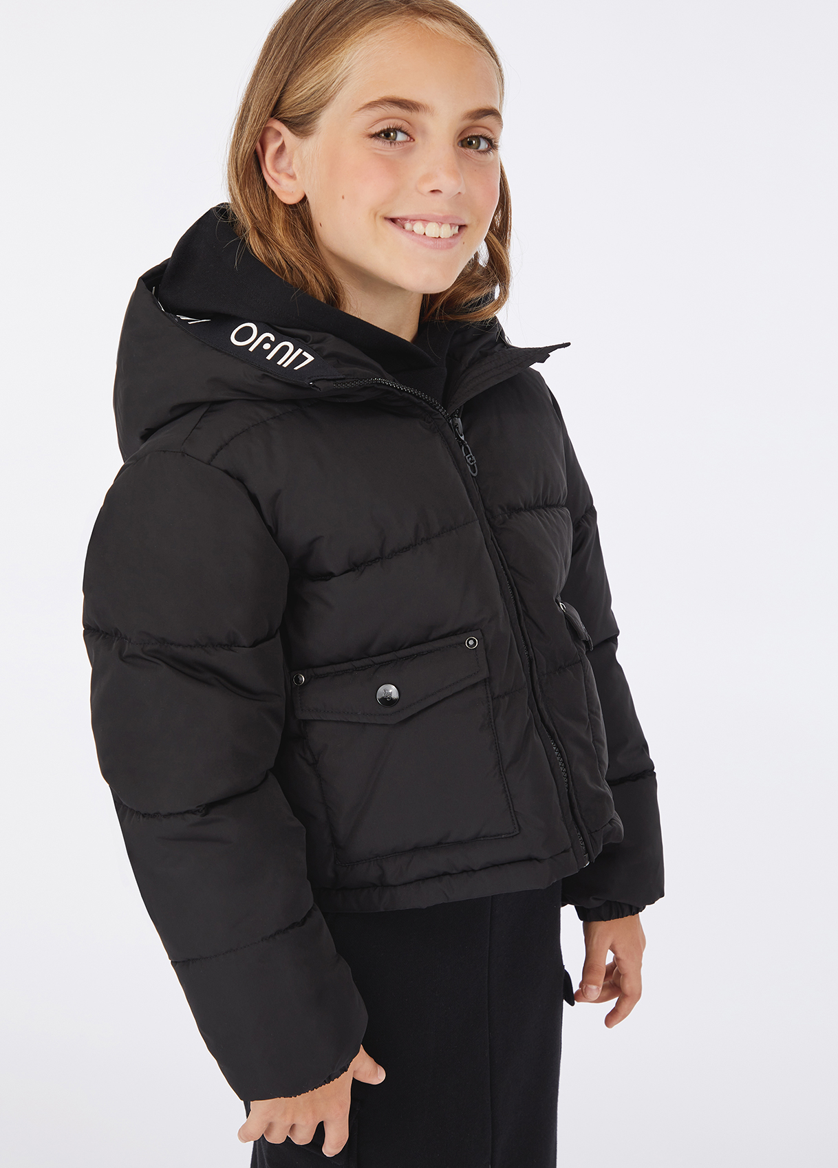 Quilted nylon jacket colour black | Liu Jo