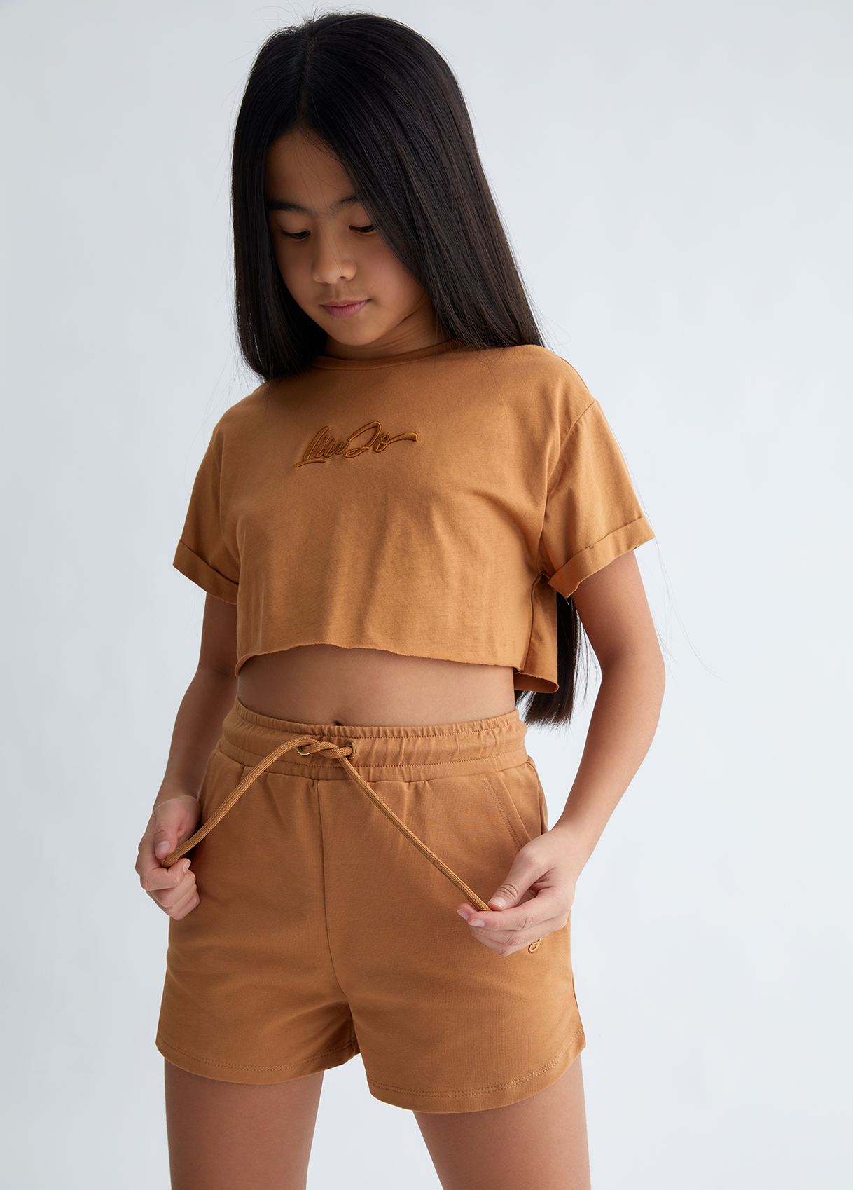 Liujo T-shirt Cropped Avec Logo