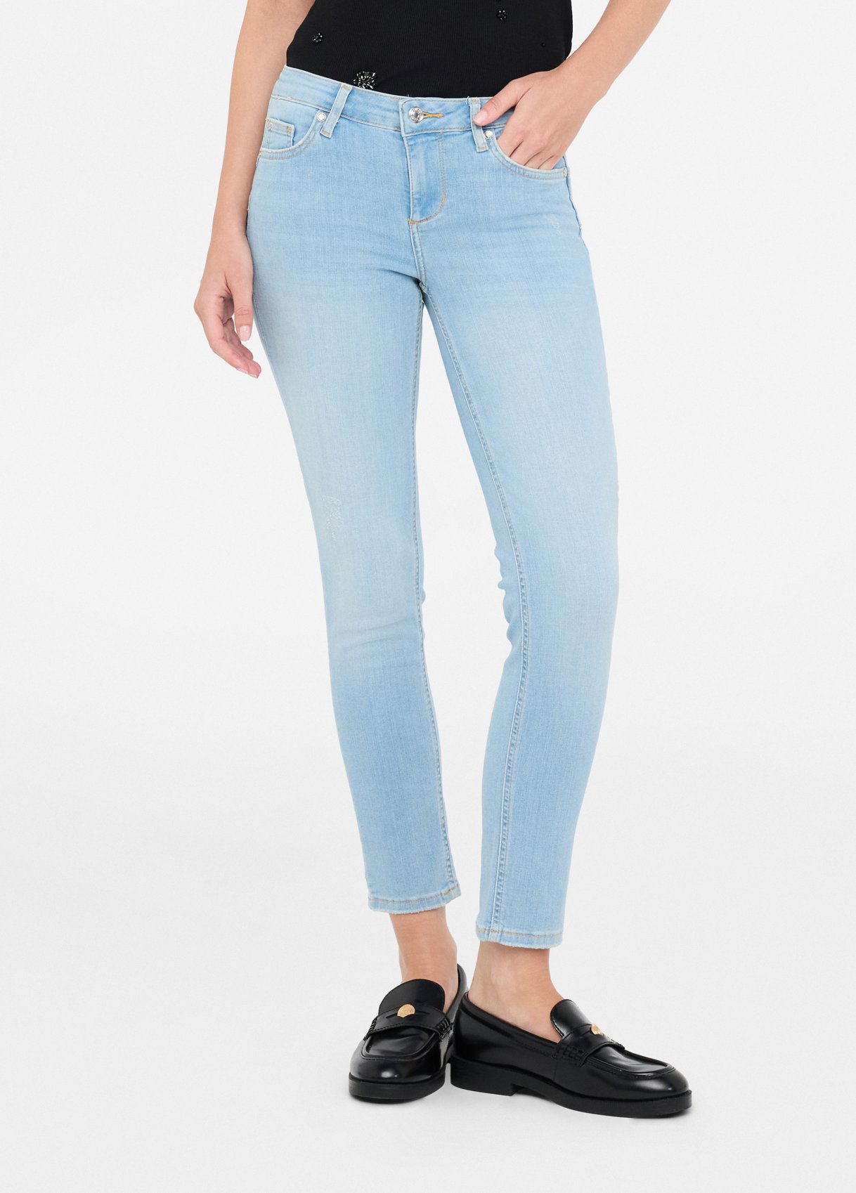 デニム・ジーパン LIU JO Woman Jeans Blue CF4190DS015 X0628 Bottom Up skinny jeans colour blue denim | Liu Jo