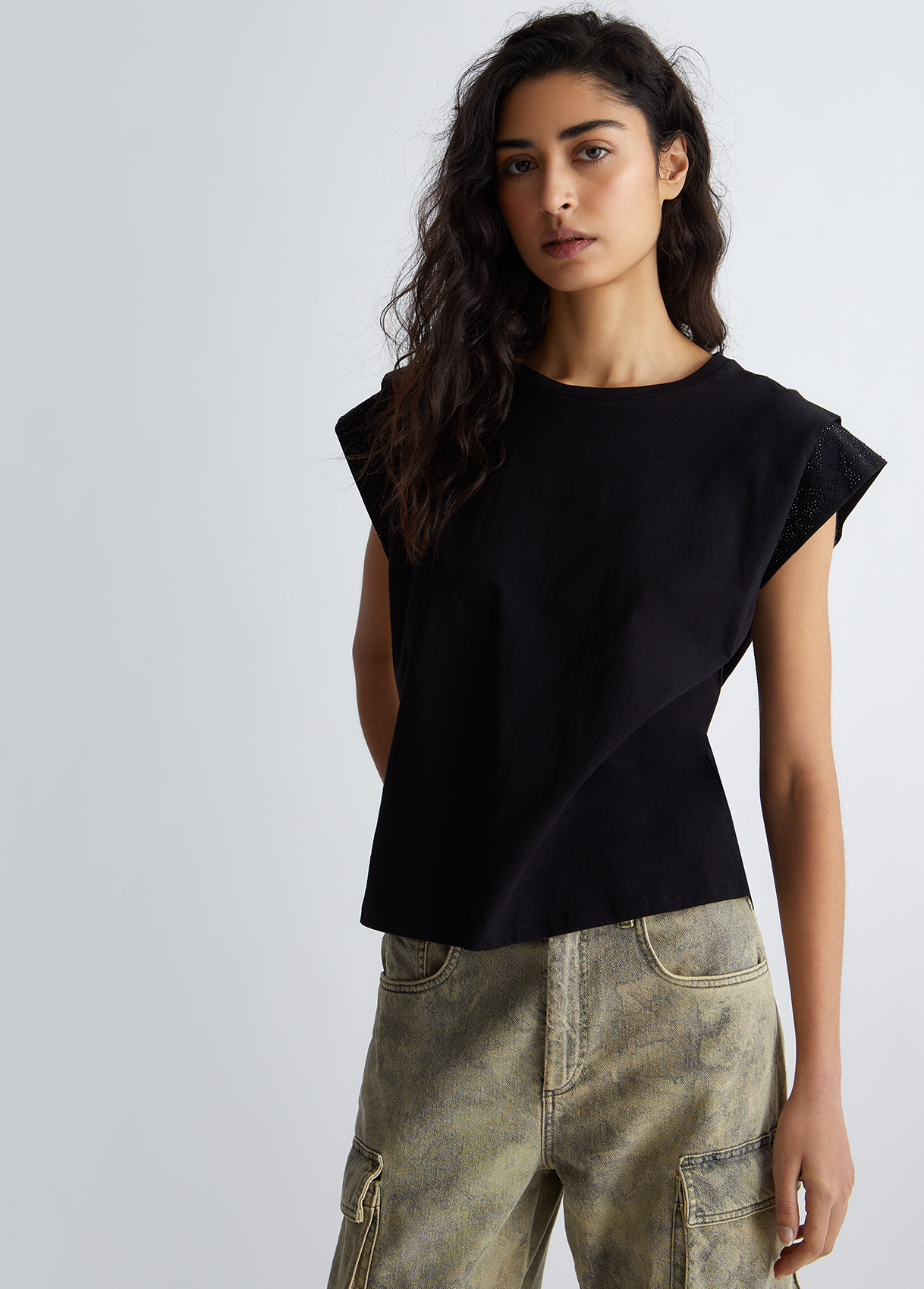 Liujo T-shirt Écoconçu Avec Strass