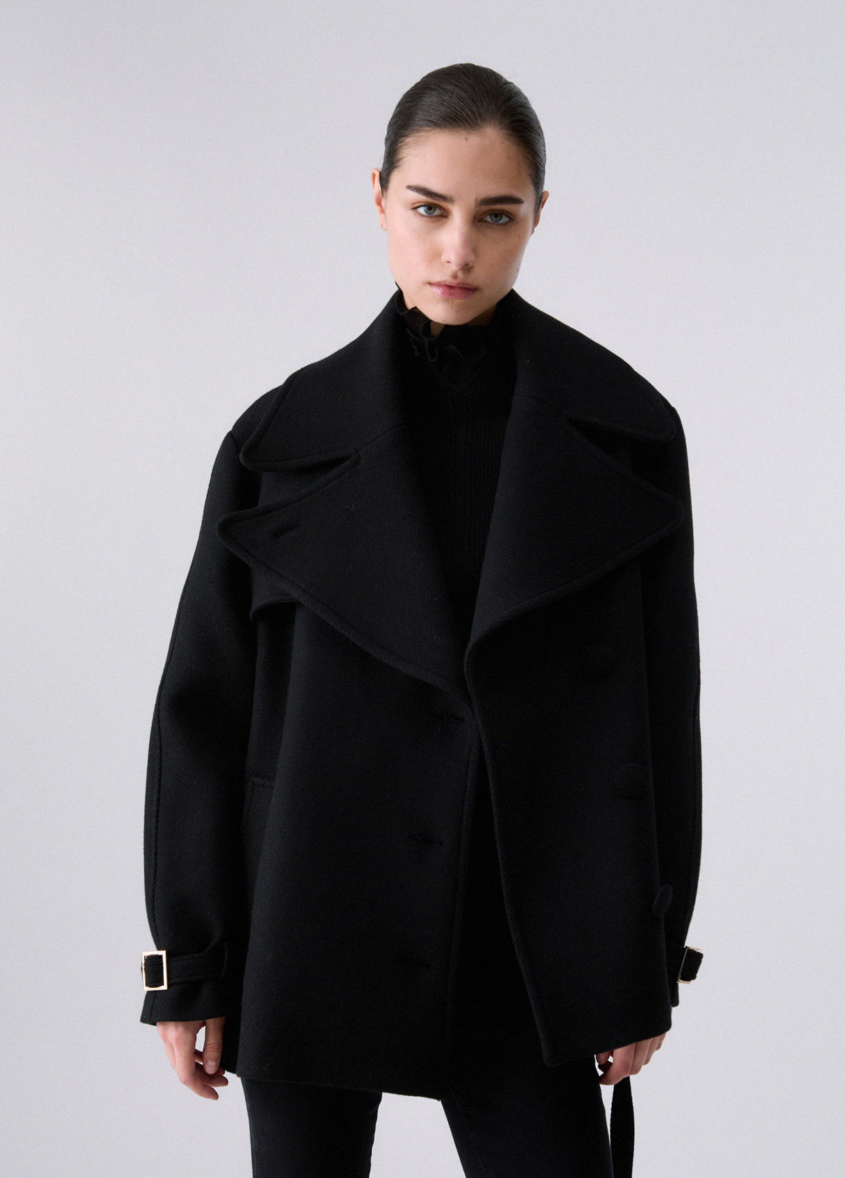 Liu Jo Manteau En Laine Avec Ceinture Liu Jo Manteau En Laine Avec Ceinture