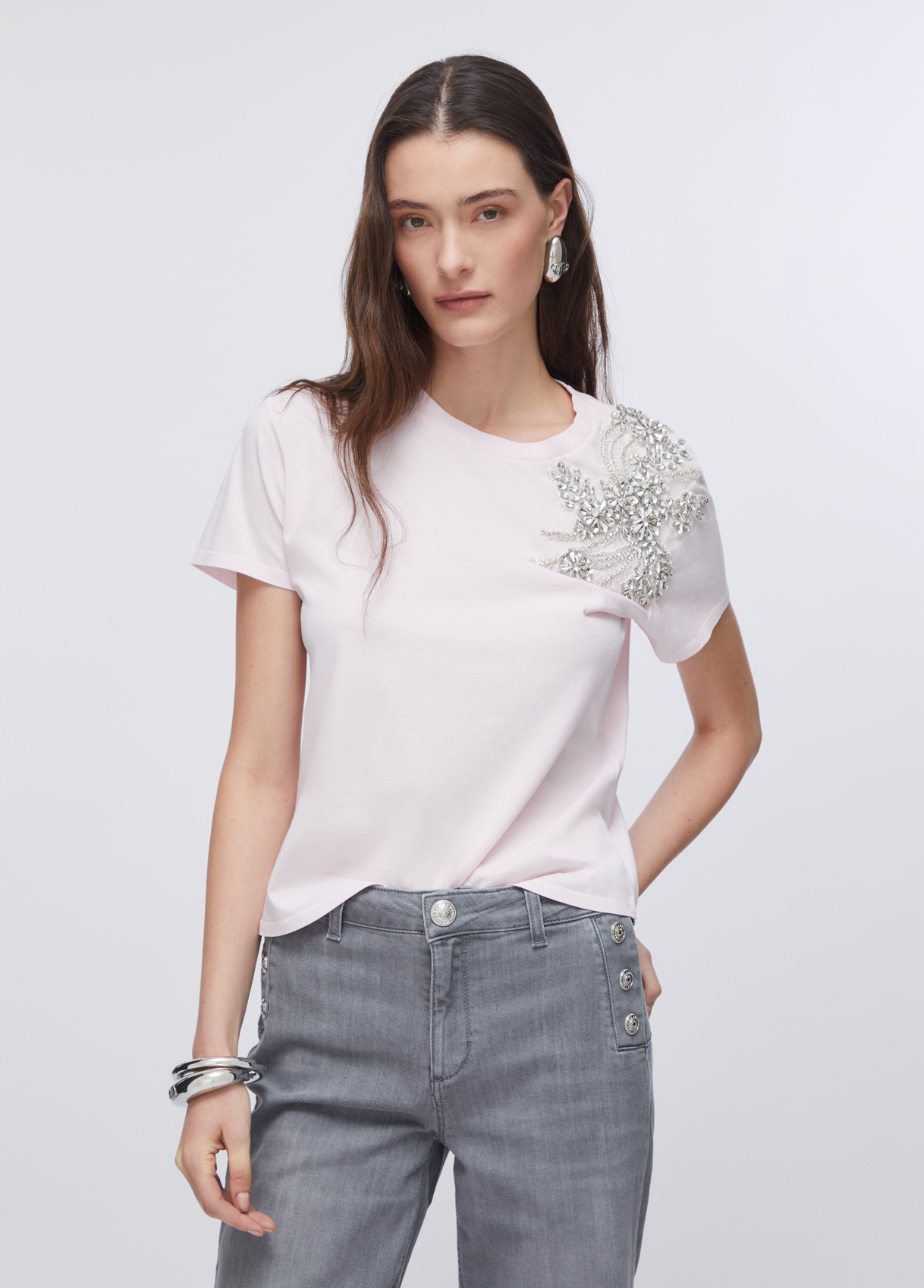 Liu Jo T-shirt With Jewel Embroidery