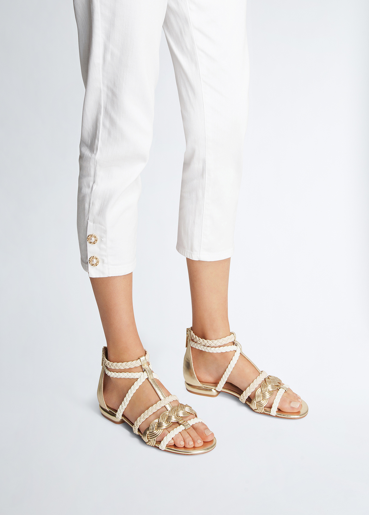 Liujo Sandales Plates Tressées