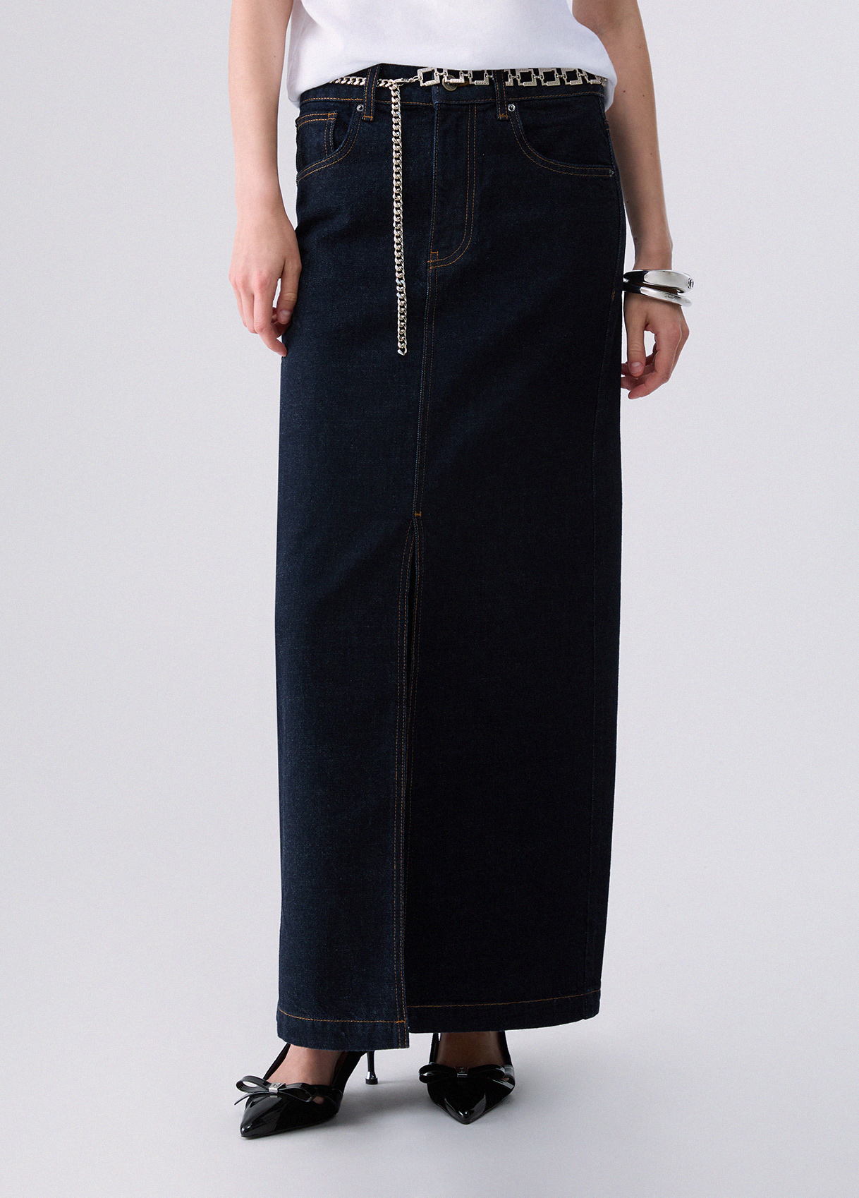 Liu Jo Long Denim Skirt