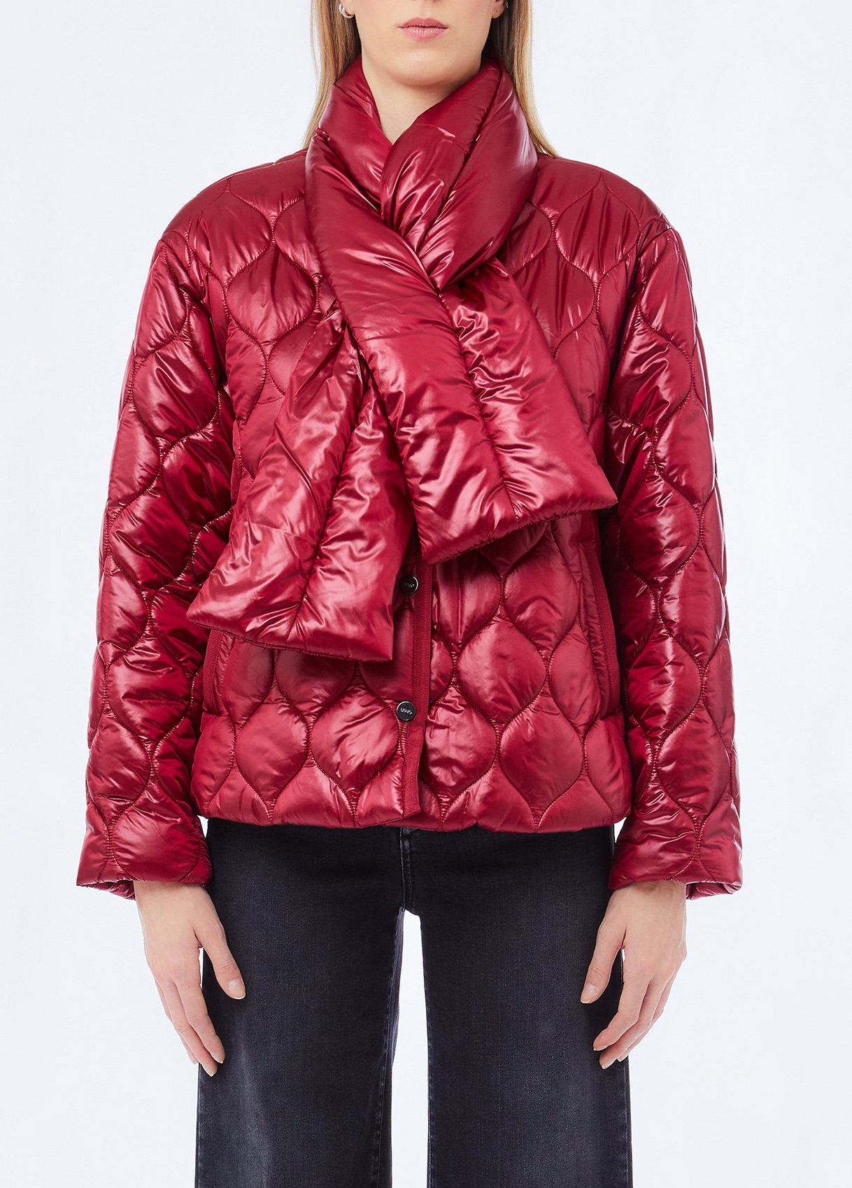 Liu Jo Veste Matelassé Avec Écharpe