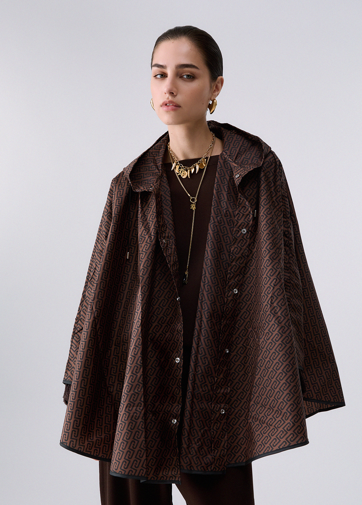 Liu Jo Animal Print Packable Poncho