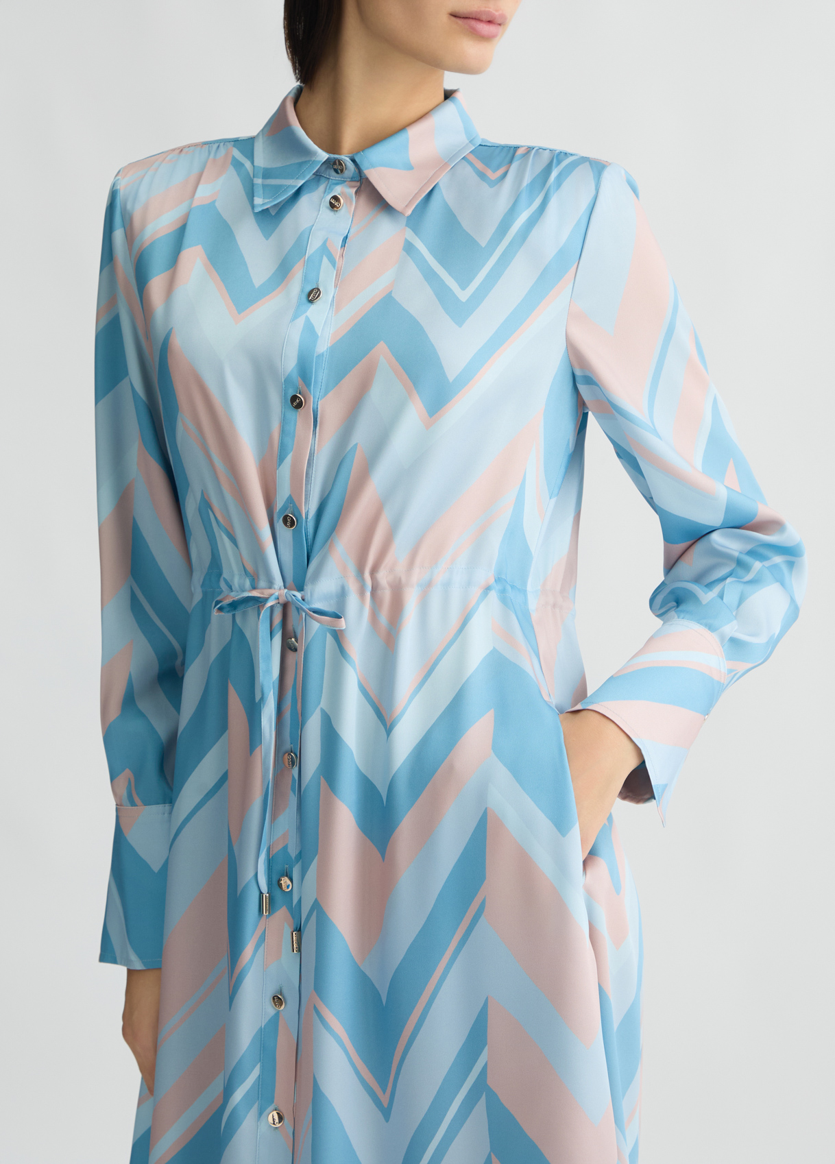 ワンピース LIU JO Woman Dress Blue CA5317T3970 X0687 Short dress with bow colour sapphire blue | Liu Jo