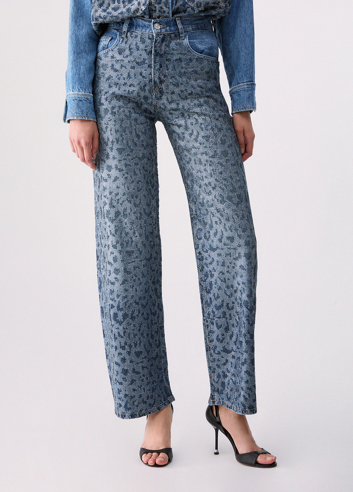 Liu Jo Straight-leg Jeans With Animal Print