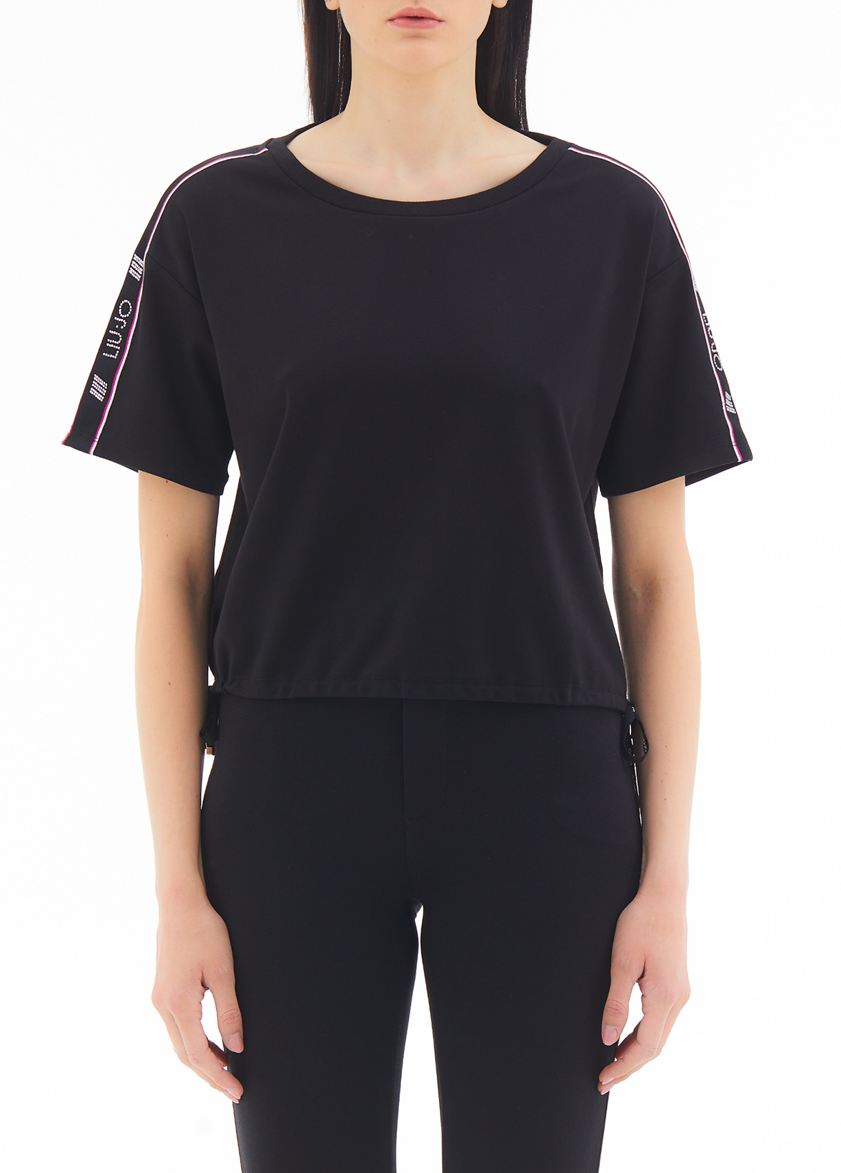 Liujo T-shirt Avec Bandes Logotées