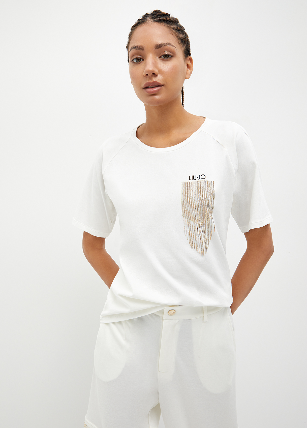 Liujo T-shirt Écoconçu Avec Strass