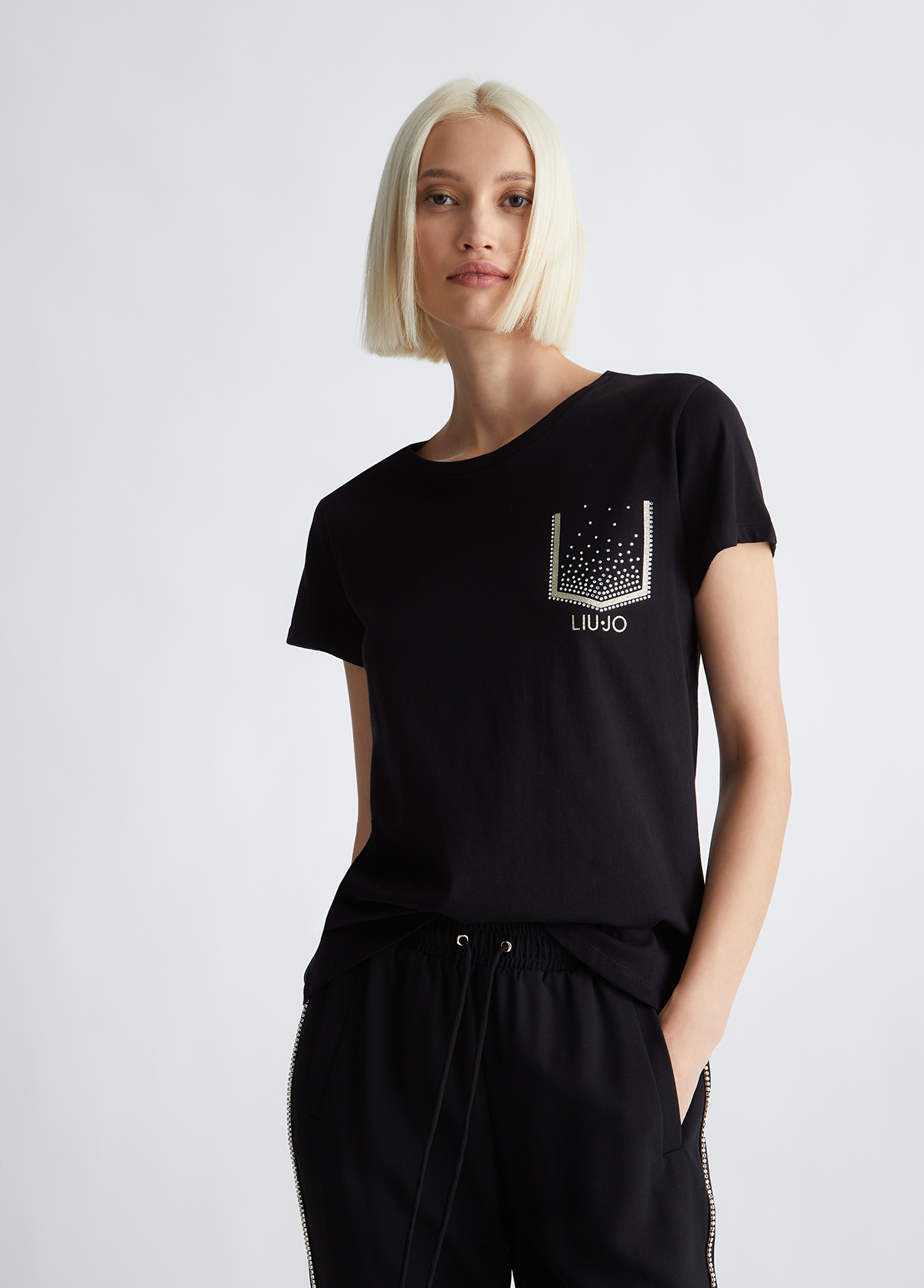 Liujo T-shirt Avec Logo Et Strass