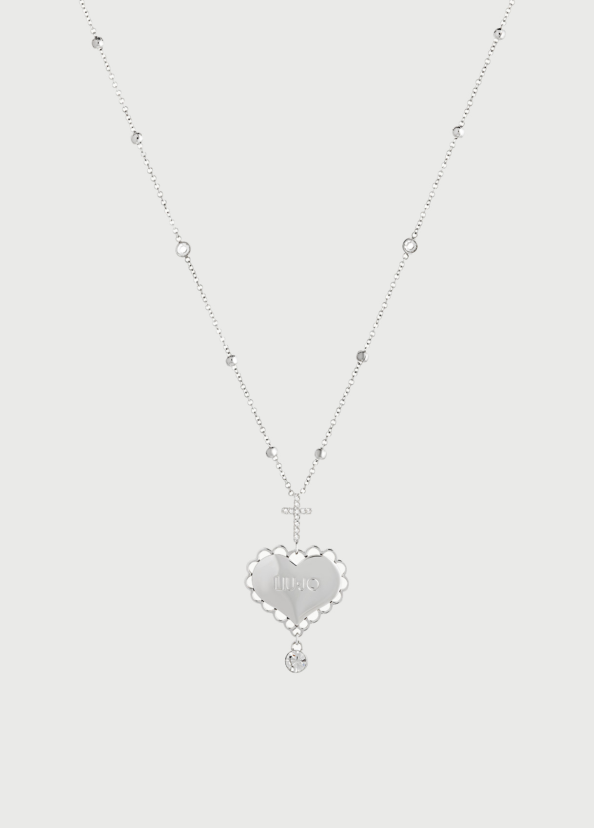 Liujo Collier Avec Cœur Et Croix