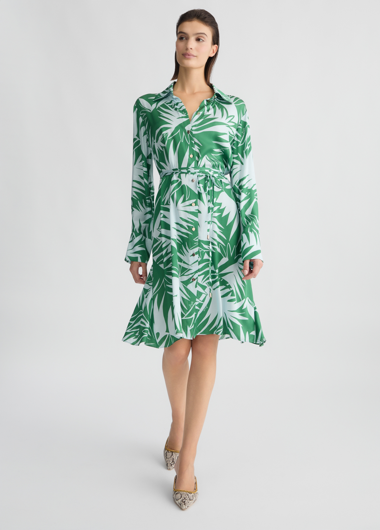 ワンピース LIU JO Woman Dress Green CA4183TS058 X0548 Liu Jo Black Woman Dress Ca4302T3473 x0556 green