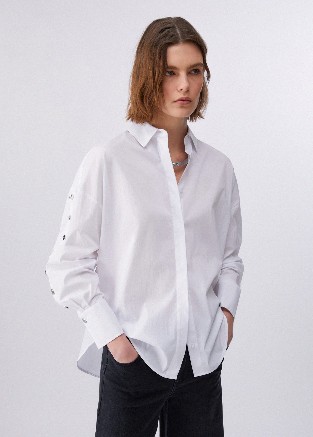 Liu Jo Poplin Shirt With Studs
