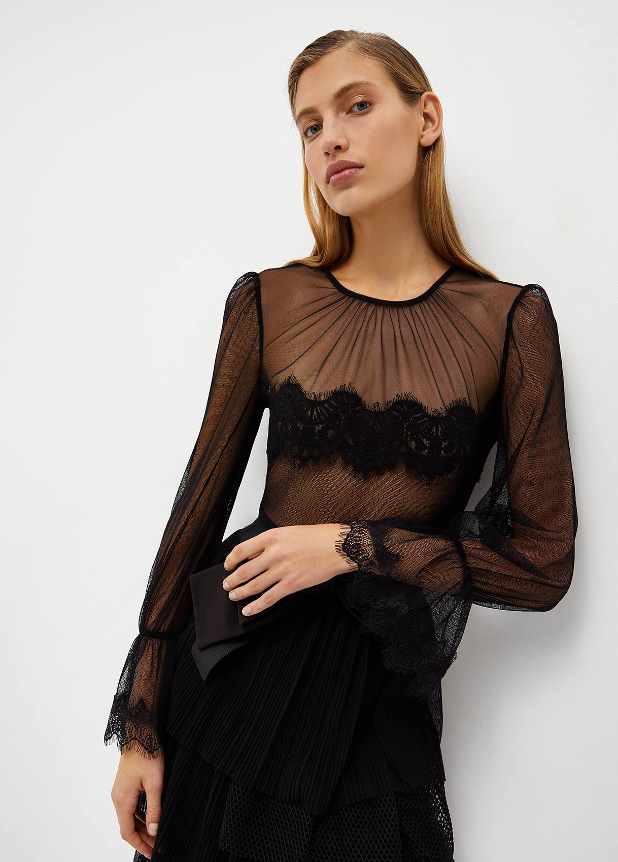 Liujo Top En Tulle Plumetis