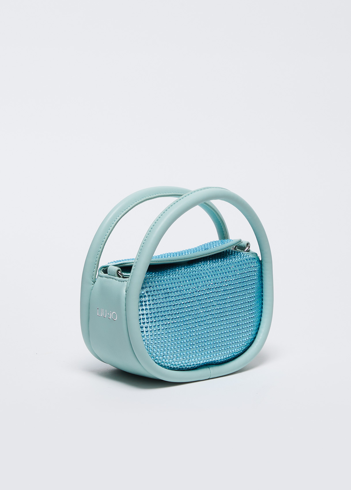 Handtasche mit Strass Farbe Azurblau | Liu Jo 