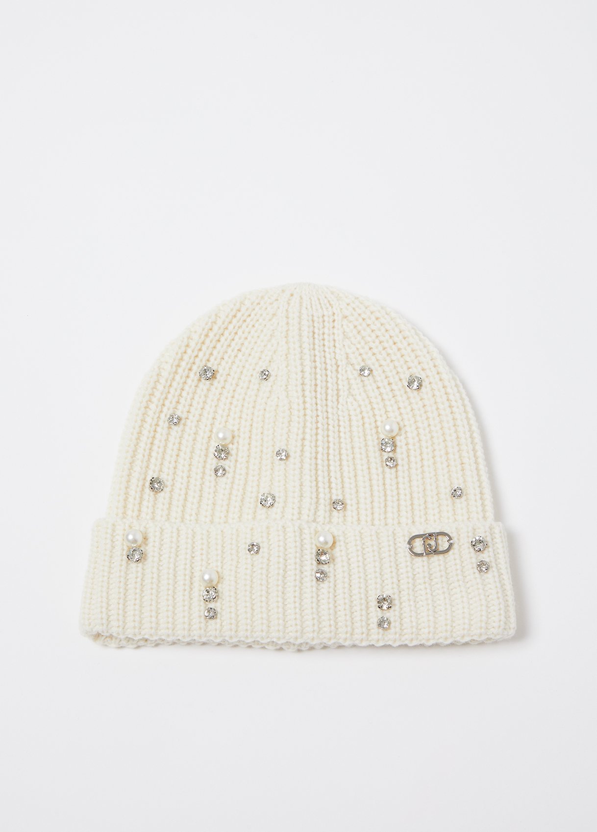 Liu Jo Bonnet Beanie Avec Strass Et Perles
