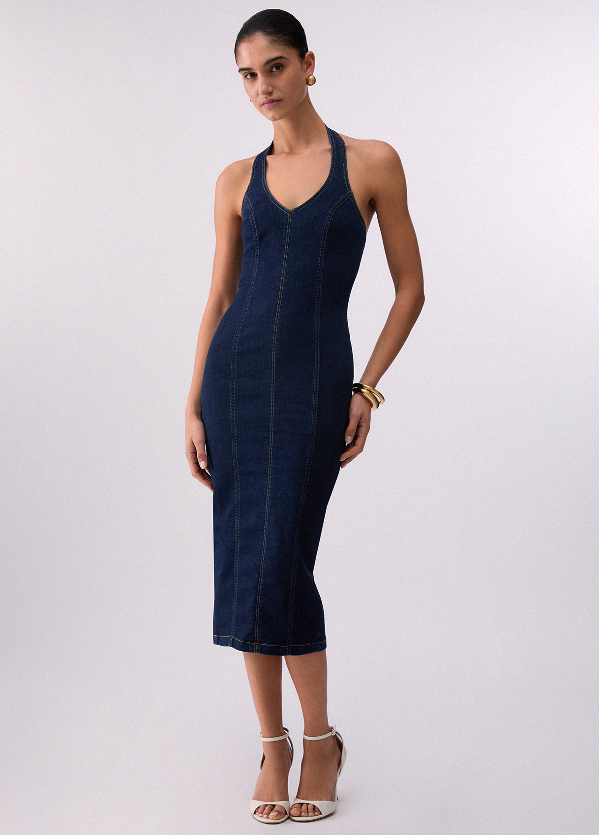 Liu Jo Robe Midi En Jean