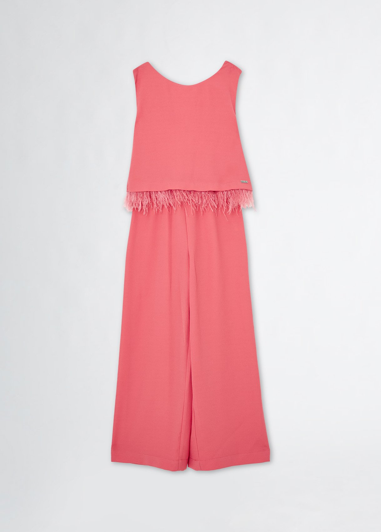 Liu Jo Smart Jumpsuit With Feathered Detailing