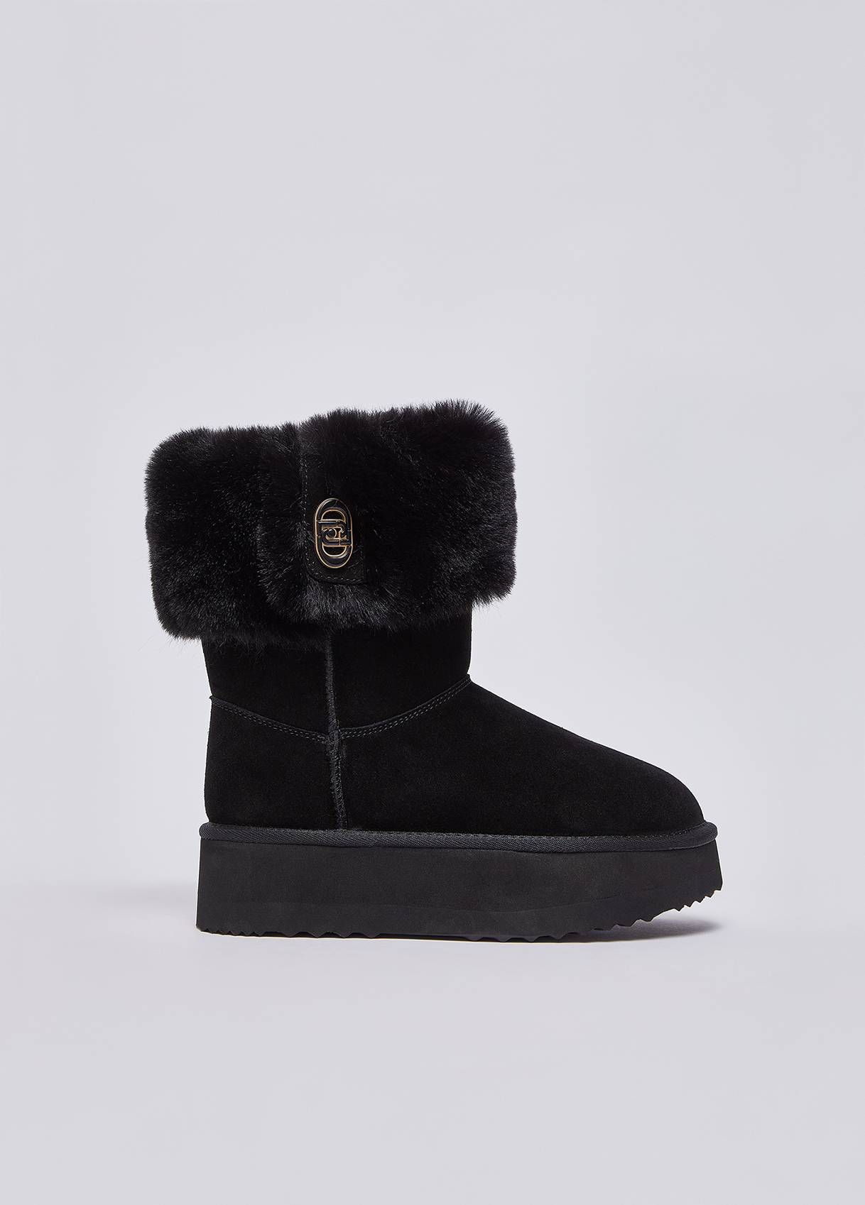 Liu Jo Bottines En Daim Avec Revers Liu Jo Bottines En Daim Avec Revers