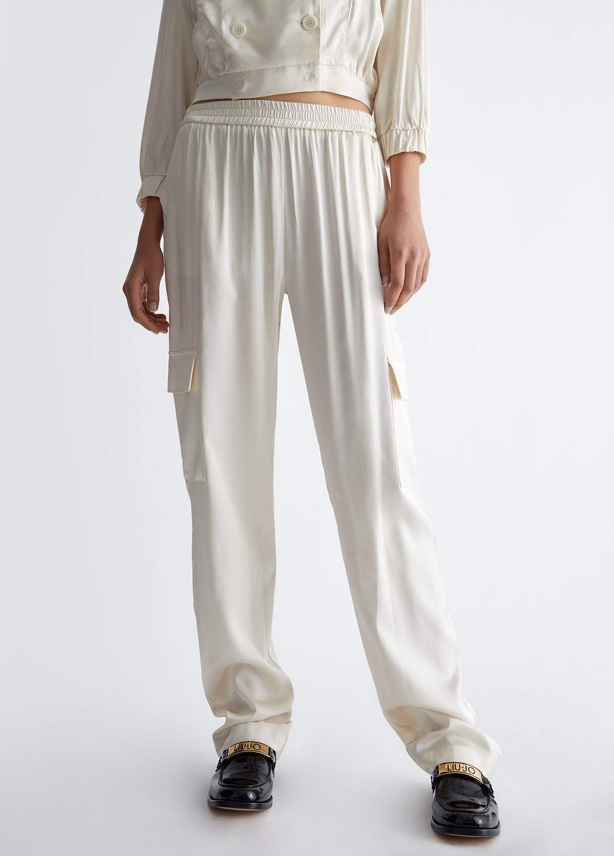 Liujo Pantalon Cargo Fluide