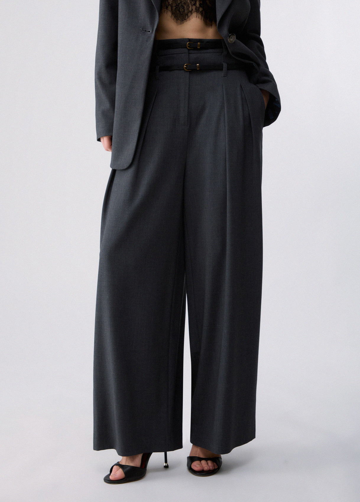 Liu Jo Pantalon Flare En Flanelle Liu Jo Pantalon Flare En Flanelle