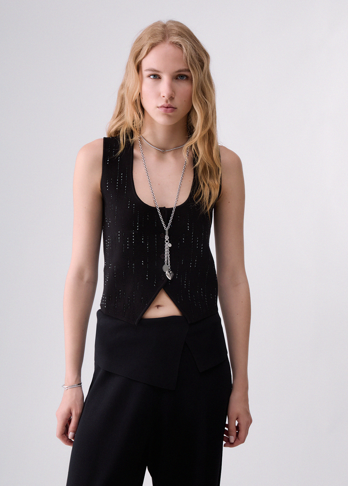 Liu Jo Gilet With Gemstones