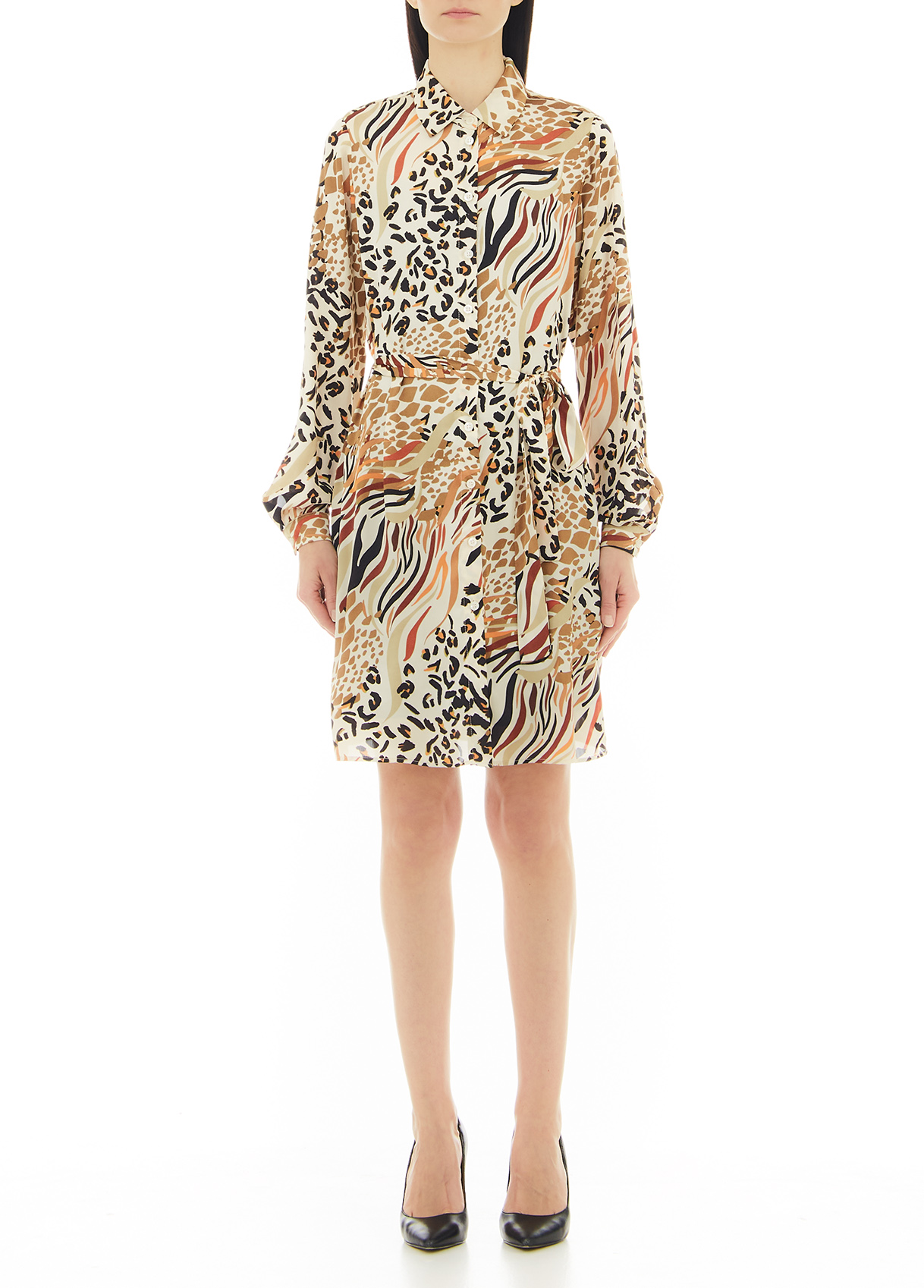 Liujo Robe Chemisier En Satin