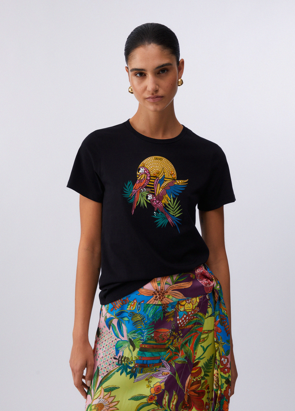 Liu Jo T-shirt With Print And Appliqués