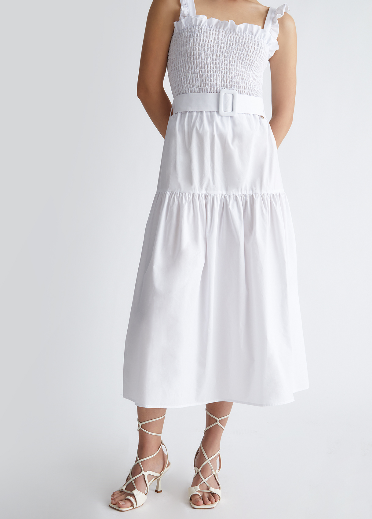 Liujo Jupe Midi Blanche