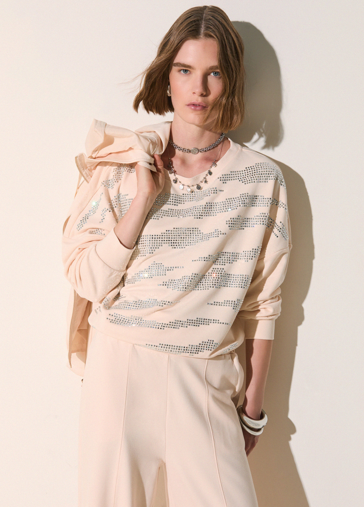 Liu Jo Sweatshirt With Appliqués