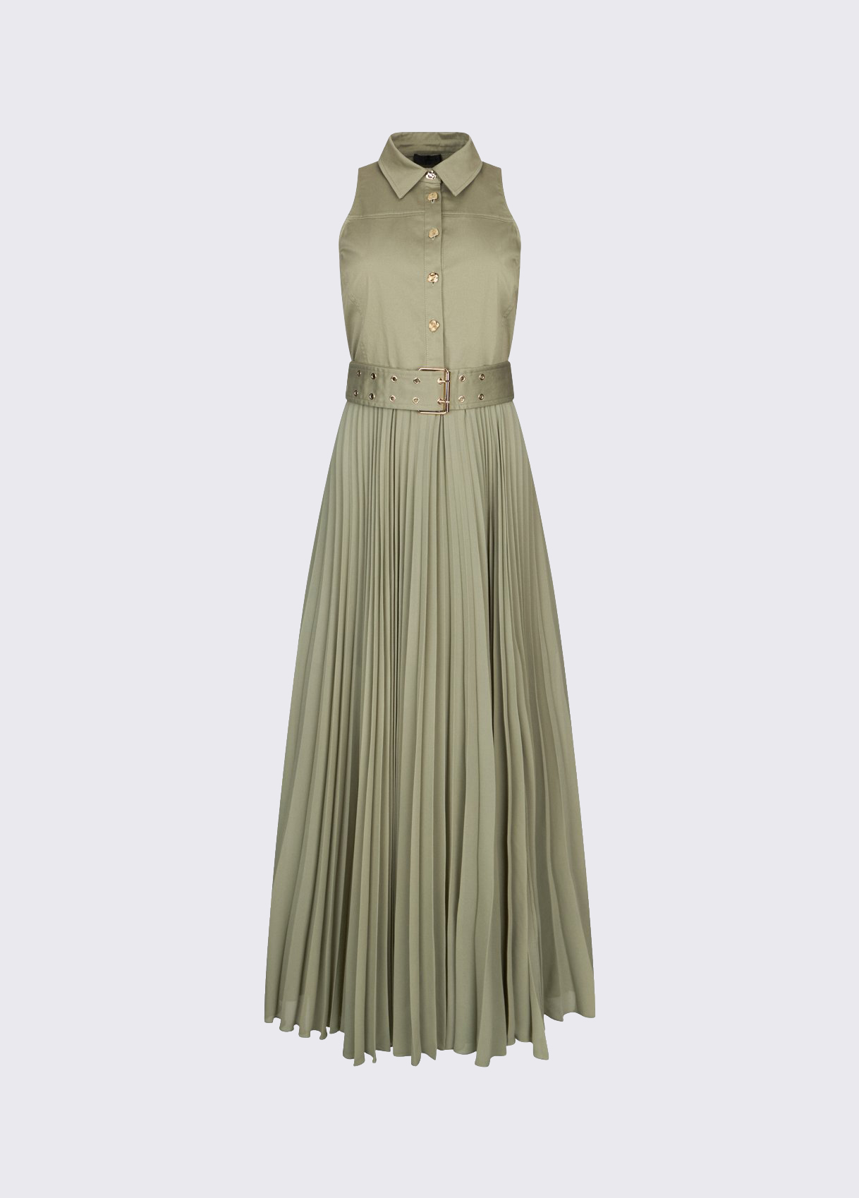 Long pleated dress colour green | Liu Jo Long pleated dress colour green | Liu Jo