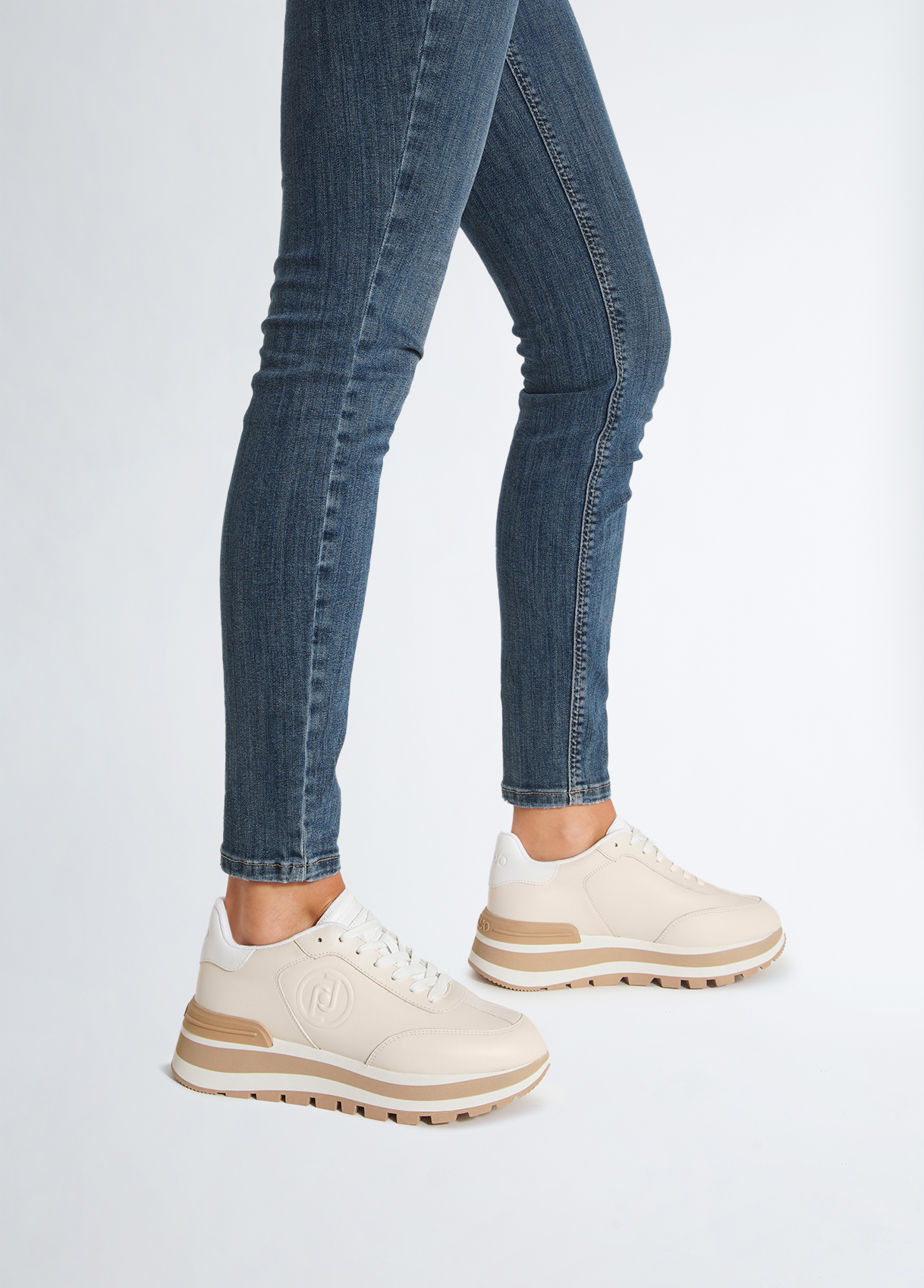 Liujo Sneakers À Plateforme En Cuir