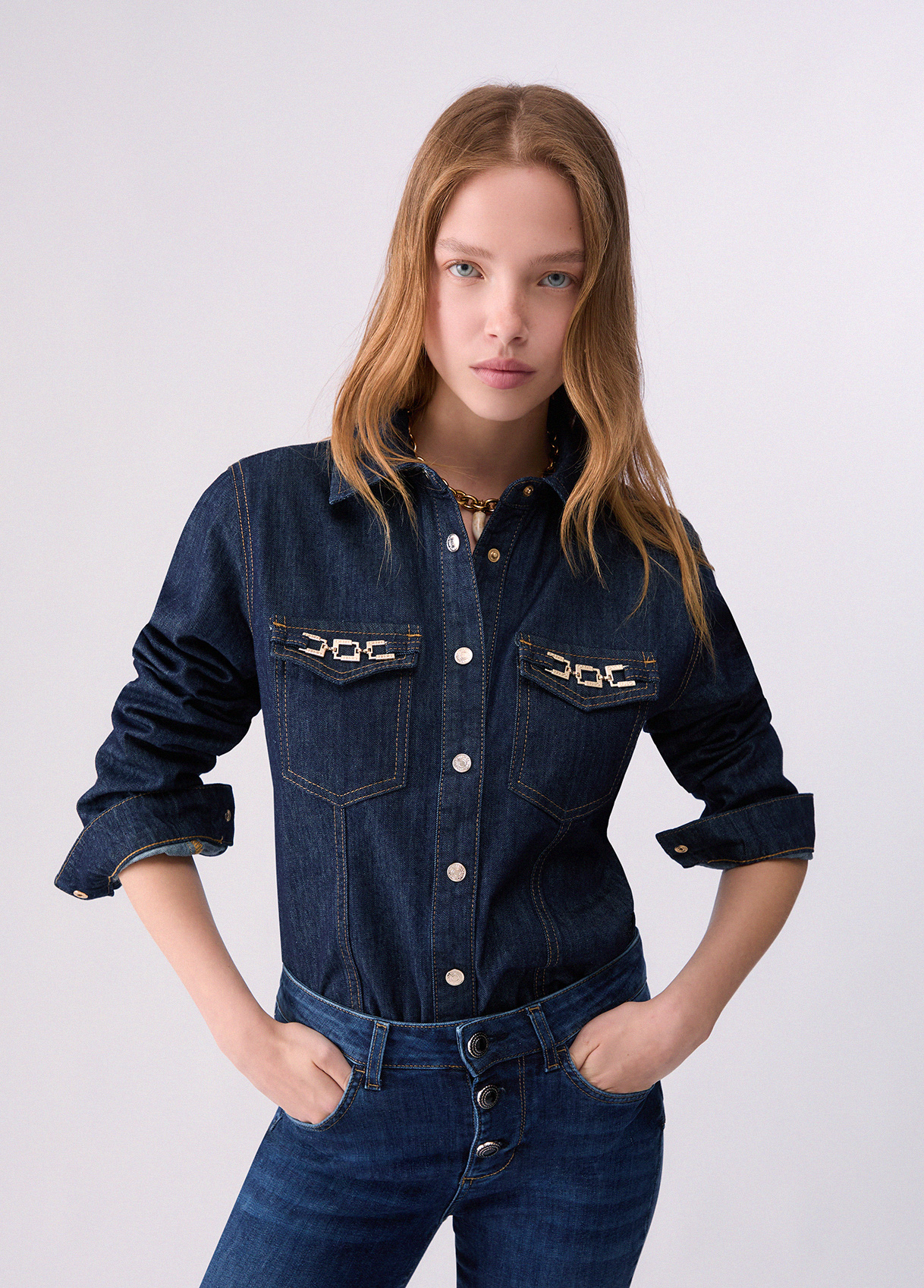Liu Jo Slim Fit Denim Shirt
