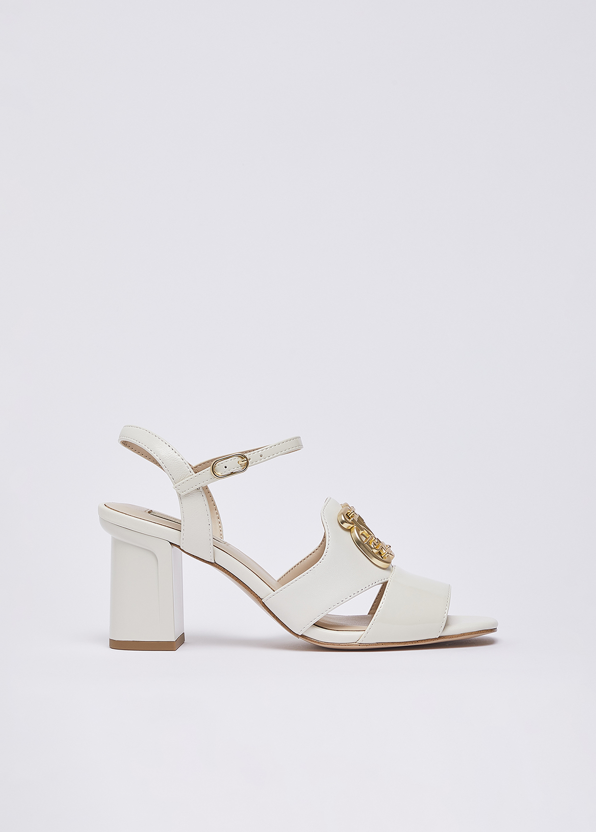 Liu Jo Leather Sandals With Heel.