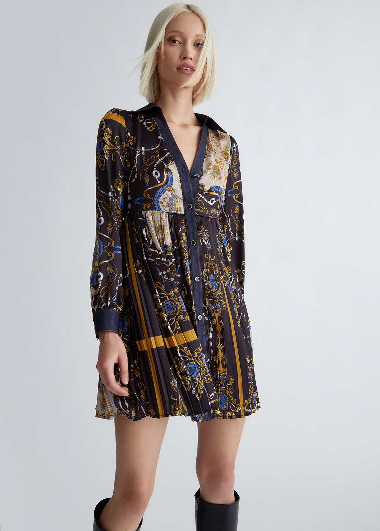 Liujo Robe Chemisier Avec Imprimé Foulard