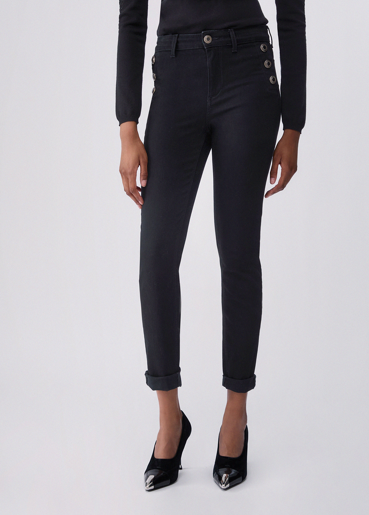 Liu Jo Jean Skinny Avec Boutons Décoratifs