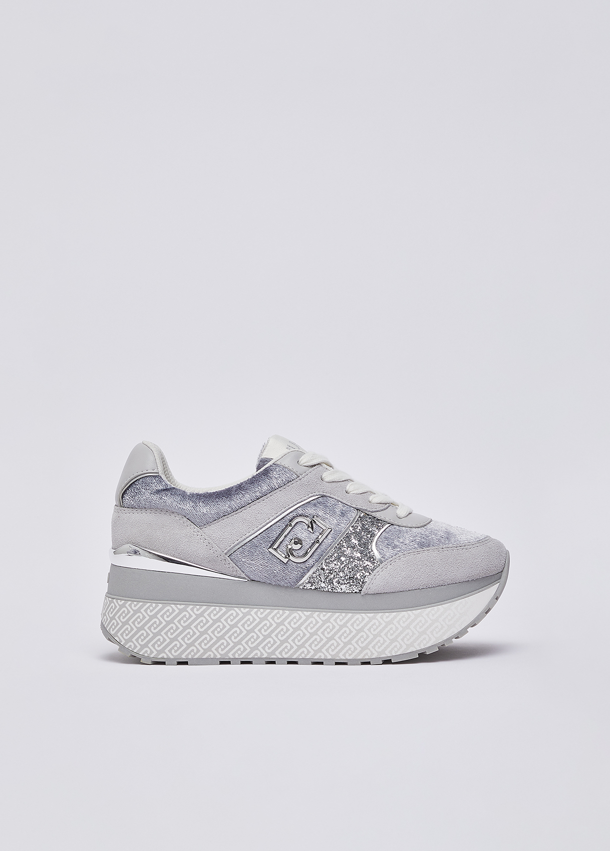 Liu Jo Super Platform Sneakers With Velvet Effect