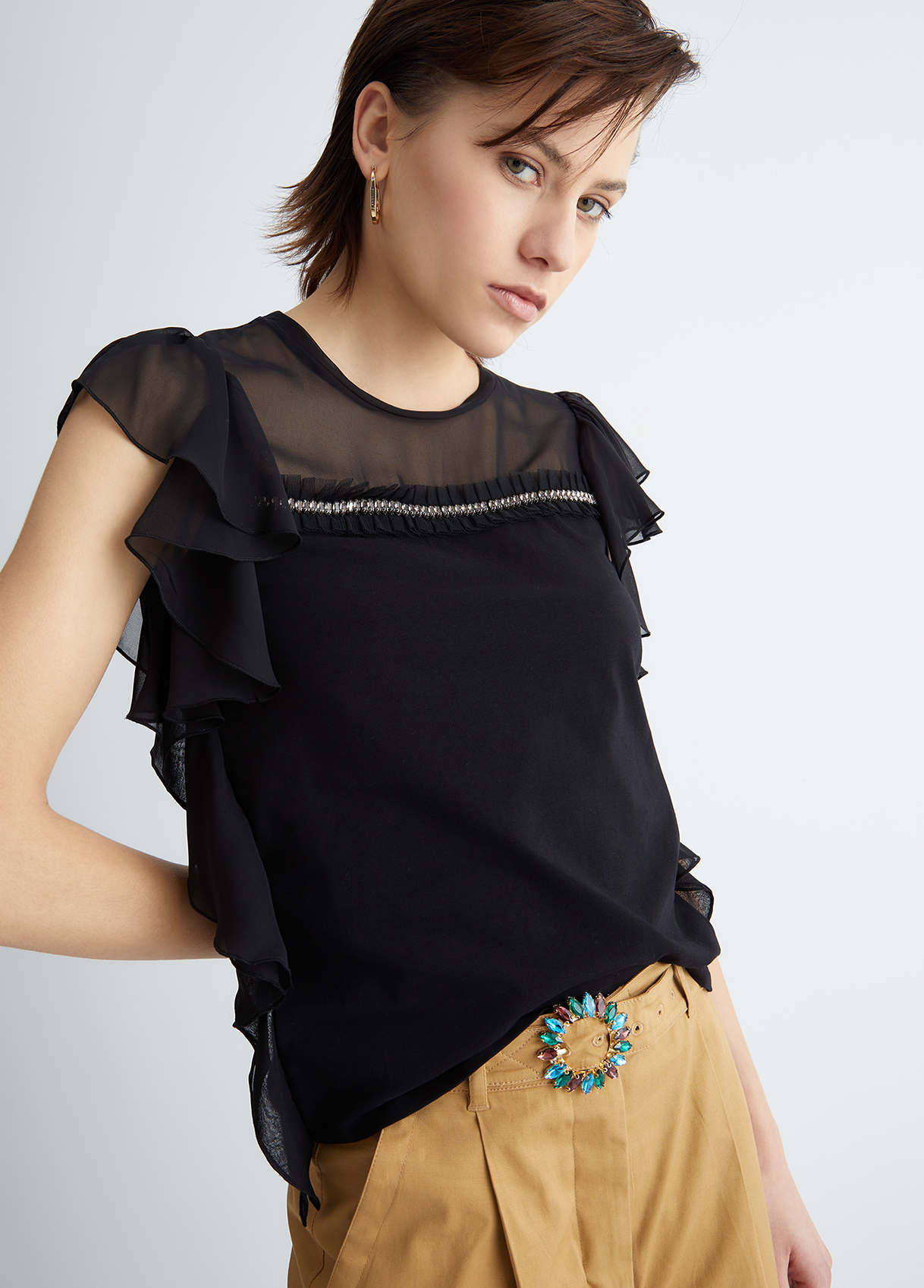 Liujo T-shirt Avec Strass