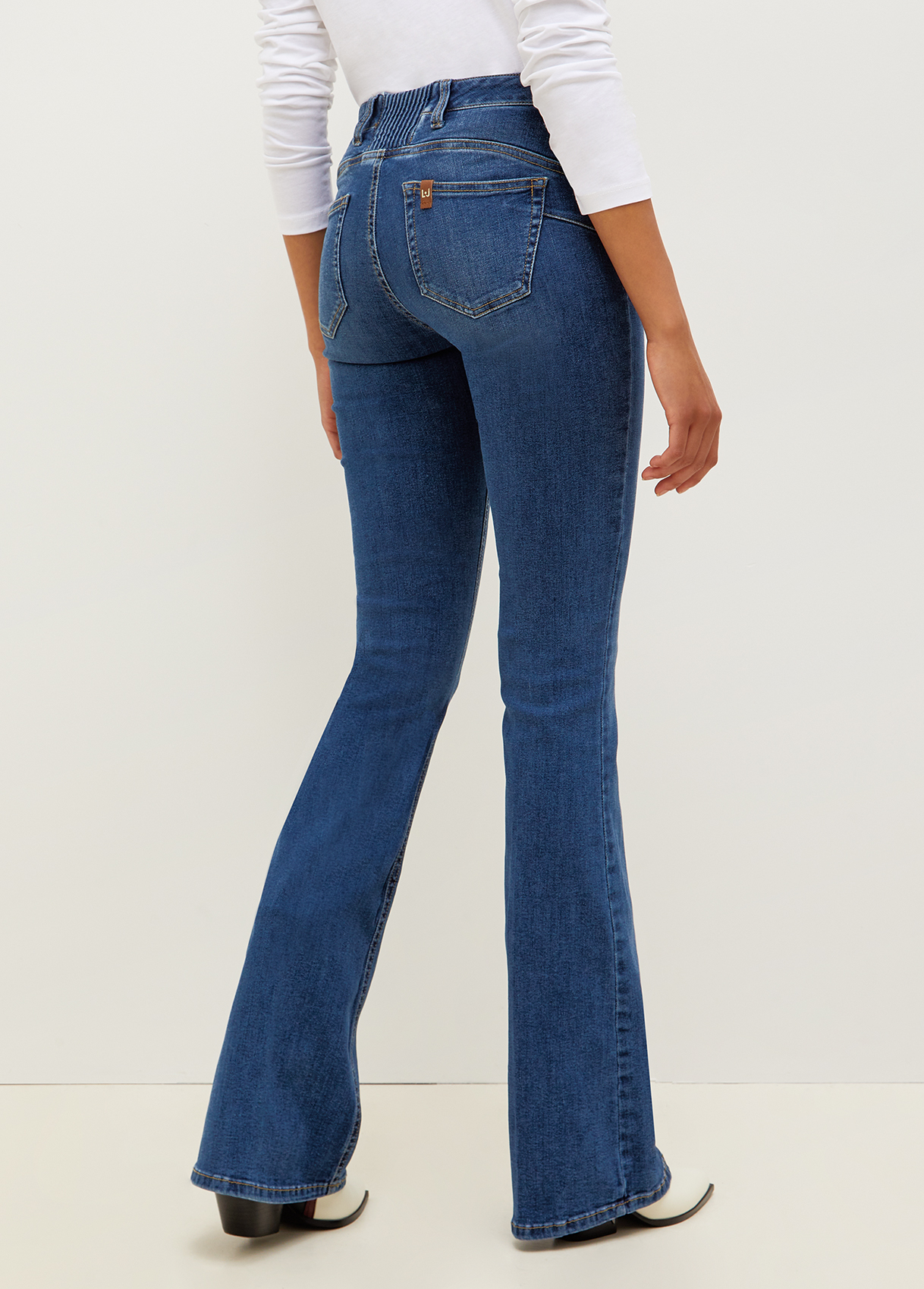 Eco-friendly flared jeans colour blue denim | Liu Jo