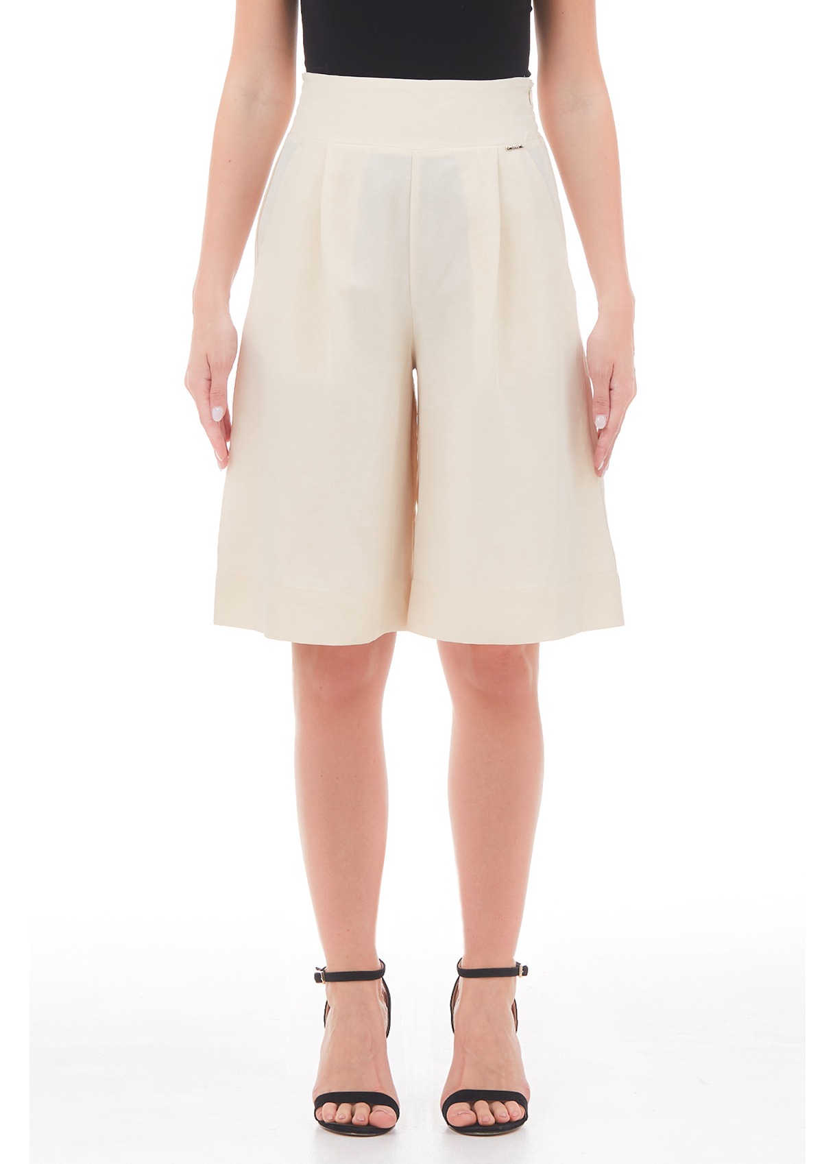 Liujo Bermuda En Lin Mélangé