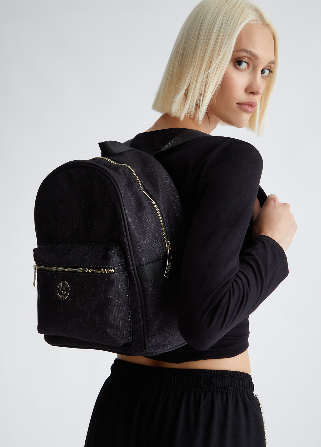 Liujo Sac À Dos En Nylon Avec Logo