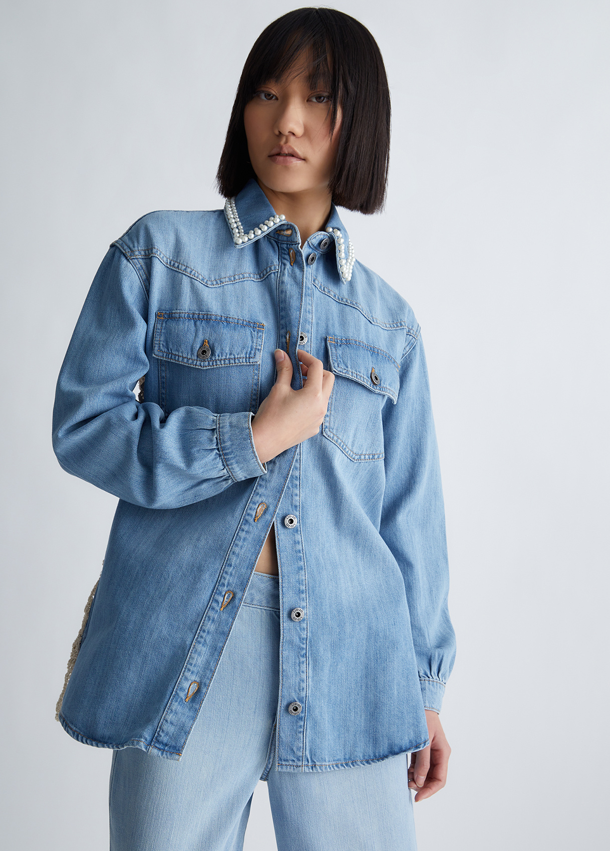 Liujo Veste Écoconçue En Toile Denim