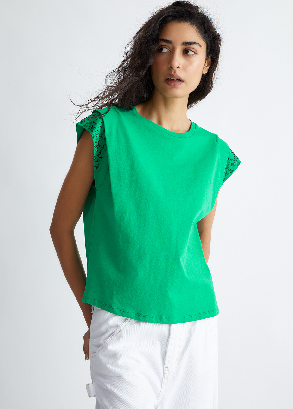 Liujo T-shirt Écoconçu Avec Strass