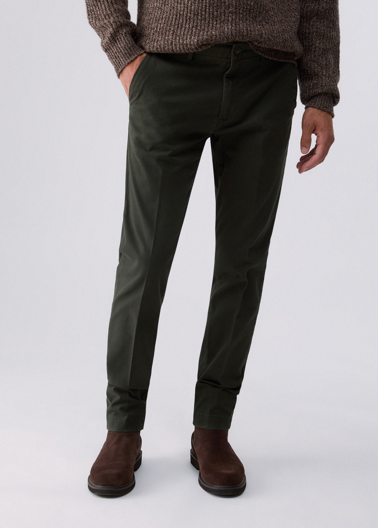 Liu Jo Chino Trousers In Gabardine
