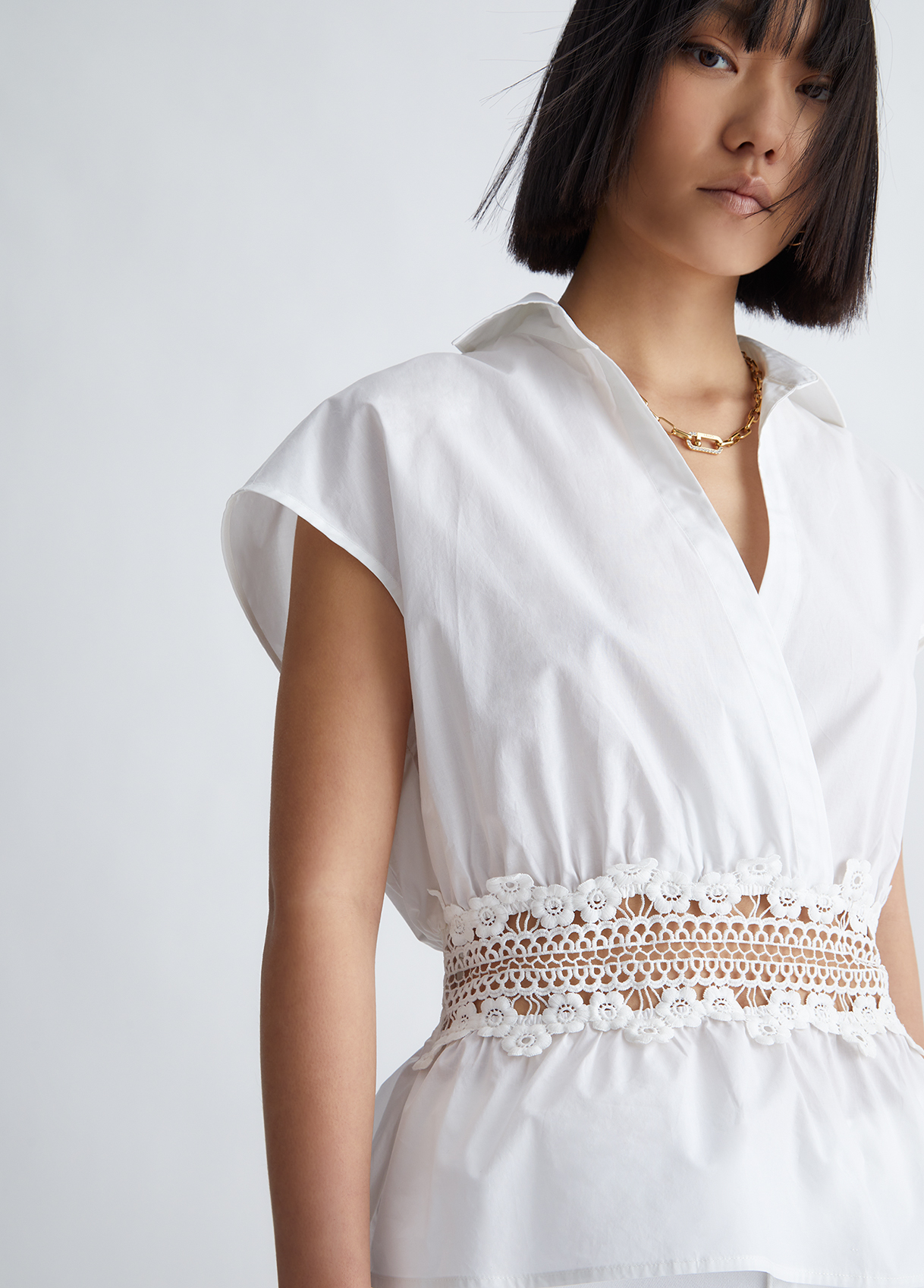 Liujo Blouse En Popeline De Coton