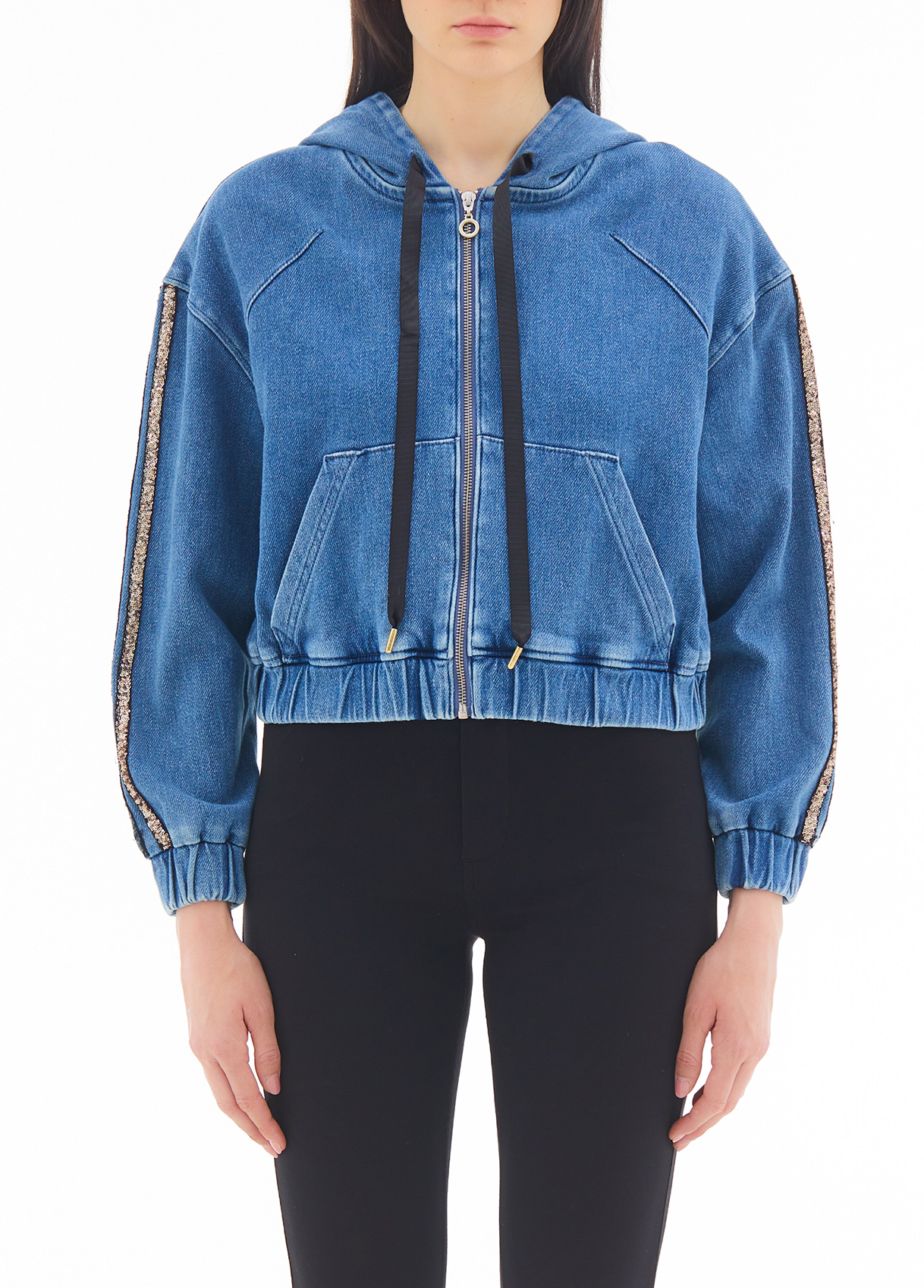 Liujo Sweat À Capuche Et Paillettes